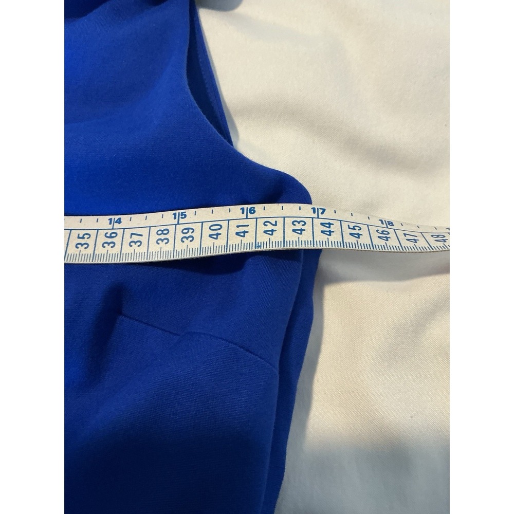 Banana Republic Radiant One Shoulder Dress Royal Pockets Blue Sz 6‎ - Picture 16 of 16